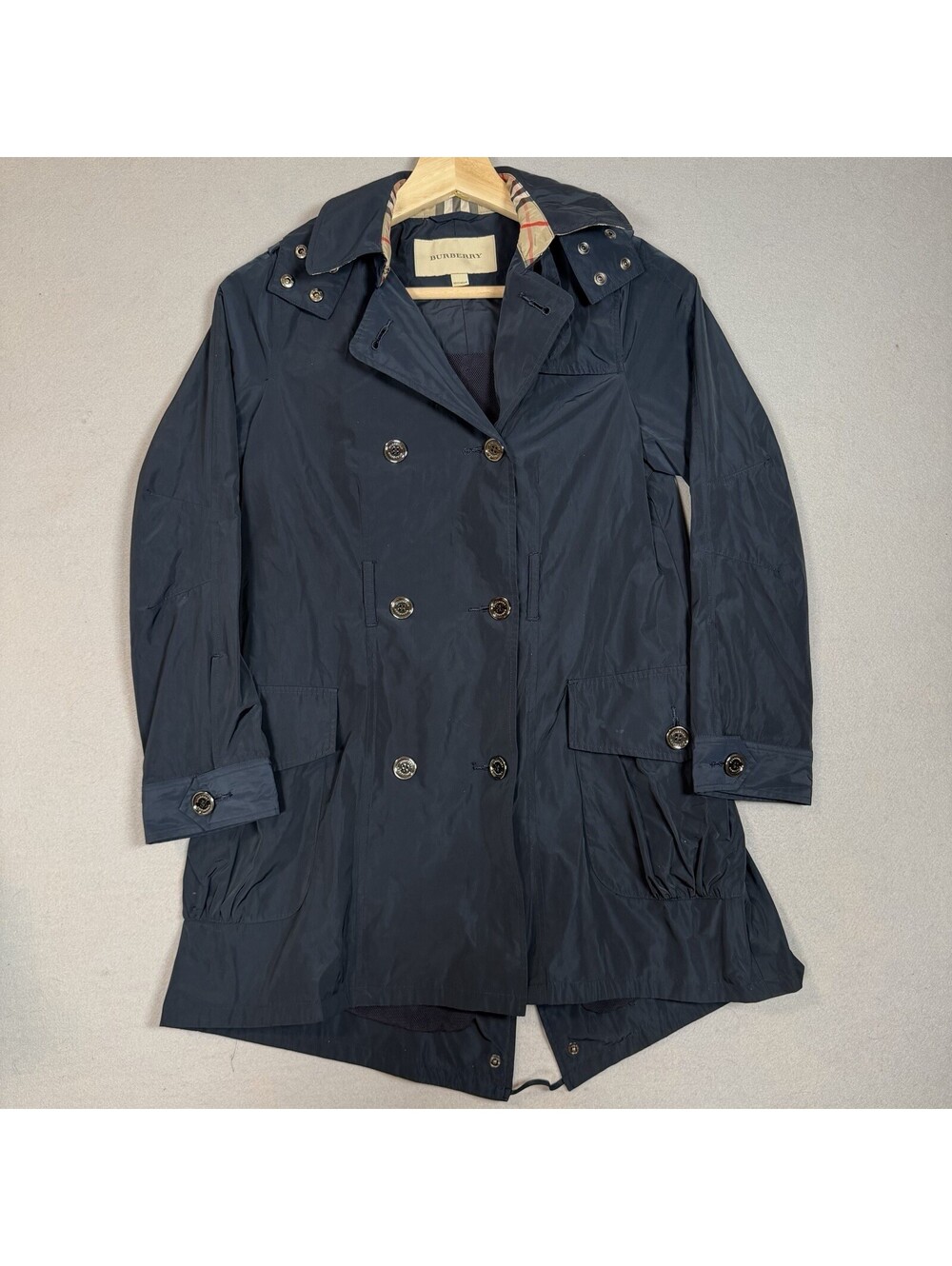 Burberry Youth Lightweight Trench Coat Parka With Detachable Hood 10Y/140cm